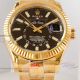 Best replica Rolex Sky-Dweller Swiss 9002 movement black dial gold plated case (4)_th.jpg